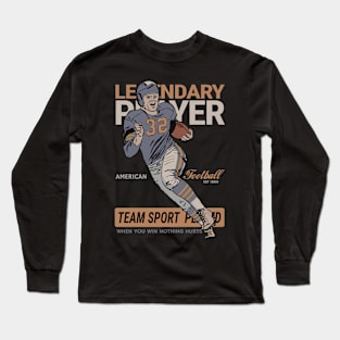 Classic Legendary Football Player Long Sleeve T-Shirt